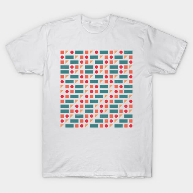 Simple Shapes Code T-Shirt by freshinkstain